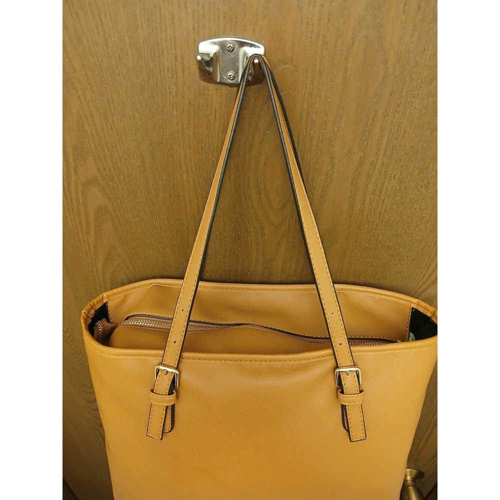 Michael Kors Jet Set Travel Tote Tan Saffiano Leather Gold Hardware - Picture 15 of 16